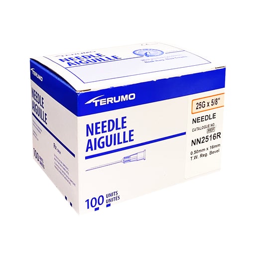 Terumo Hypodermic Needles Assorted Gauges (18G - 27G) Ultra Thin & Standard Terumo Hypodermic Needles Assorted Gauges (18G - 27G) Ultra Thin & Standard